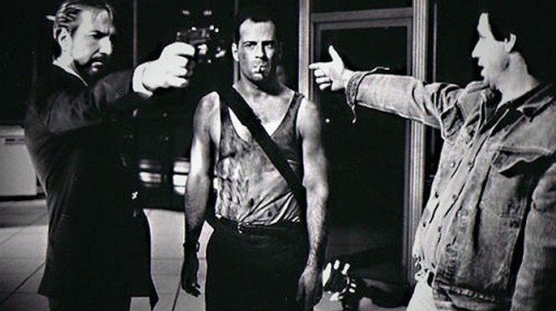 Bruce Willis and Alan Rickman in Die Hard